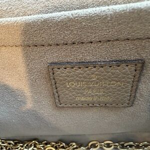 Louis Vuitton Beige Leather Clutch